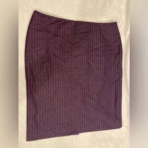 Victoria's Secret Purple Pencil Skirt with Stripes